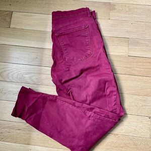 Gap Mid Rise True Skinny Brick Red Jeans - Size 8